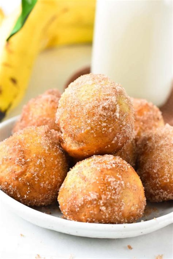Deliciously Simple 2 Ingredient Banana Donut Holes