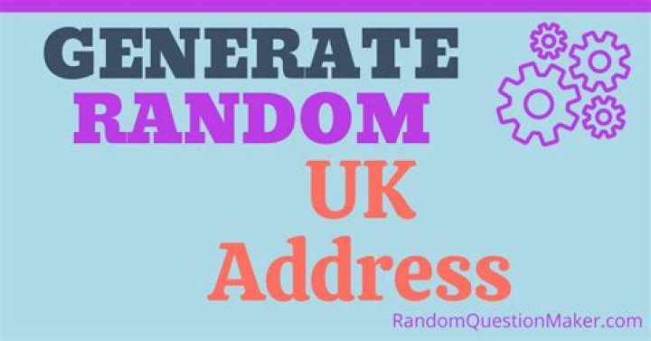 The Most Convenient British Address Generator Online