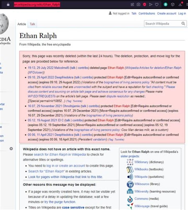 All The Facts You Need To Know About Ethan Ralph's Wikipedia Page
