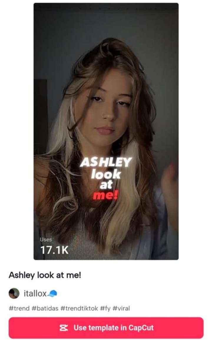 Discovering The Viral Sensation: Hey Ashley Look At Me TikTok