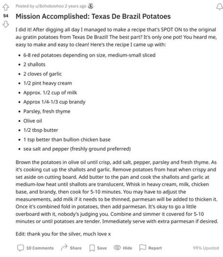 Deliciously Cheesy: Discovering Texas De Brazil Au Gratin Potatoes